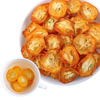 Gezonde knapperige snack gedroogd fruit bulk FD gevriesdroogde sinaasappel kumquats Chinese natuurlijke pure gedroogde kumquat plakjes voor thee