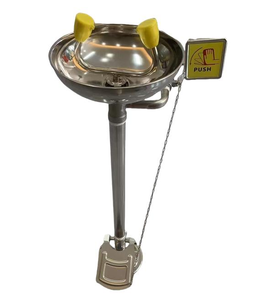 Sistema de <span class=keywords><strong>Lavaojos</strong></span> Moderno de Acero Galvanizado de Alta Resistencia con Pedestal, para Escuelas, Hospitales y Laboratorios, Marca Furui - Product Image 1