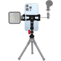 Support magnétique CNC pour téléphone portable avec pince pour rail NATO, adaptateur de fixation à griffe froide à vis 1/4 pour iPhone et Android (pour la photographie)