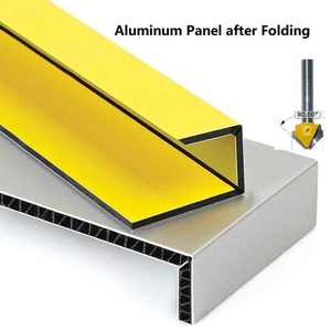 Joseph V-shaped Flat Head Chanfro CNC <span class=keywords><strong>Router</strong></span> Bit Fold Ferramentas Fresadora para Madeira ACP Acrílico Alumínio Plástico Board - Product Image 3