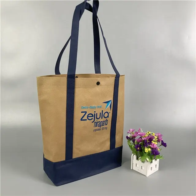 Sac non tissé, Tote Bag, réutilisable, pour les courses Premium, réutilisable, avec support, 35x40