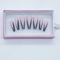 Logo privé livraison d'usine morceau d'ongle boîtes fines ongles paquet cas presse sur ongles tiroir boîte emballage