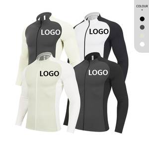 <span class=keywords><strong>Veste</strong></span> de sport coupe-vent à fermeture éclair, motif 3D, coupe ajustée unisexe, séchage rapide, automne-hiver, personnalisable - Product Image 1