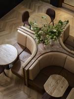 Canapé de restaurant haut de gamme, banquette personnalisée, table et chaise d'hôtel, mobilier complet pour restaurant