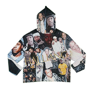 Produzione Personalizzata di <span class=keywords><strong>Abbigliamento</strong></span> <span class=keywords><strong>Anime</strong></span>, Felpa con Cappuccio in Tessuto Jacquard, Felpa Oversize Premium per Uomo - Product Image 1