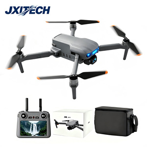 Drones aériens 4K HD haut de gamme 019 avec écran LCD 5,5 pouces, stabilisateur 3 axes, module GPS, évitement d'obstacles à 360°, 49 minutes de <span class=keywords><strong>vol</strong></span>, 5G + relais, drone pliable - Product Image 1