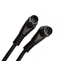 Benutzer definierte 1m 2m 3m Abschirmung rechtwinkliger Stecker zu Stecker 5-poliger Din-Stecker Midi-Kabel