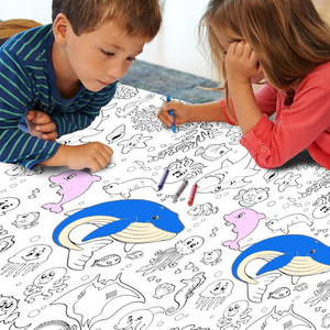 Tovaglia <span class=keywords><strong>di</strong></span> Carta per Pittura Fai-da-Te per Bambini, Non Tossica, per <span class=keywords><strong>Feste</strong></span> <span class=keywords><strong>di</strong></span> Ringraziamento e Attività Familiari, Uso Interno Portatile - Product Image 5