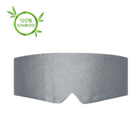 100% masque de sommeil en soie de bambou Chines naturelles aux couleurs vives confortable étiquette de protection masque pour les yeux Slilk en bambou