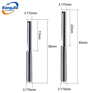 Ahşap <span class=keywords><strong>CNC</strong></span> düz gravür kesiciler için iki flüt düz freze uçları karbür Endmills kesici freze araçları parmak freze çakısı - Product Image 1
