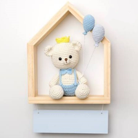 Étagères murales Décoration intérieure Étagères murales suspendues pour chambre d'enfant Étagères en forme de maison en bois Étagères flottantes pour enfants