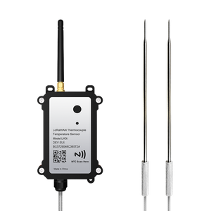 High Quality LoRaWan <b>Temperature</b> Sensor with NTC <b>Probe</b> 8500mAh Battery IP67 for High Temp Environment Custom Logo - Product Image 1