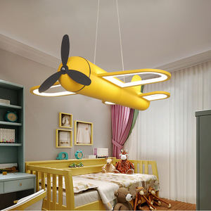 Liebliche Flugzeug-Gleiter-förmige Pendelleuchten Hängelampe für Kinderzimmer Glas-Flugzeug Innen-Deckenbeleuchtung - Product Image 2