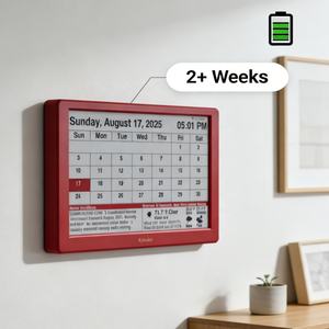 7-дюймовый смарт-календарь с E-Ink экраном для защиты глаз, синхронизация праздников 43 стран на разных языках для глобальных бизнес-команд - Product Image 2