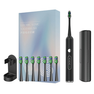 Brosse à dents électrique sonique rechargeable, étanche IPX7, portable, avec 6 têtes de brosse, charge inductive, multi-modes - Product Image 5