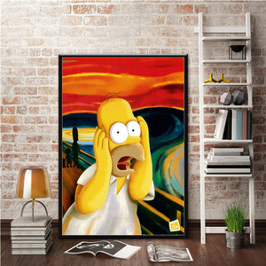 Pósteres y Cuadros de Dibujos Animados, Pintura en Lienzo, Arte de Pared, Cuadro Decorativo - Product Image 2