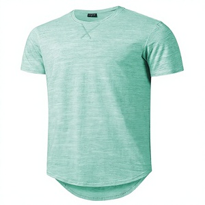 เสื้อยืดทรงยาวสไตล์วินเทจ LETAOTAO สำหรับ<span class=keywords><strong>ผู้ชาย</strong></span> ทรงฮิปสเตอร์ ตัดเย็บแบบดรอปคัท ชายเสื้อโค้งมน ทรงเข้ารูป เหมาะสำหรับออกกำลังกาย เพาะกาย เสริมสร้าง<span class=keywords><strong>กล้าม</strong></span>เนื้อ - Product Image 2
