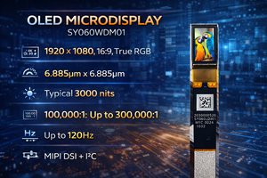 0,6 Zoll FHD AMOLED Display-Modul SY060LDM01 |   1920*1080 6000nits Hohe Helligkeit MIPI DSI Schnittstelle für VR/AR/Medizinische Geräte - Product Image 6