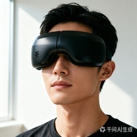 Masseur oculaire à air chaud et froid, masque oculaire intelligent rechargeable avec massage Shiatsu pour soulager les migraines et la fatigue oculaire