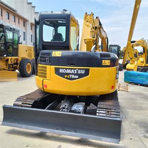 Excavadora sin cola multifuncional clásica Komatsu PC78US excavadora sobre orugas PC78 Mini excavadora usada amplia gama de trabajo - Product Image 5