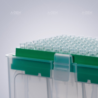 Embouts de pipette transparents jetables de 10 µL, 32 mm, fournitures de laboratoire en rack