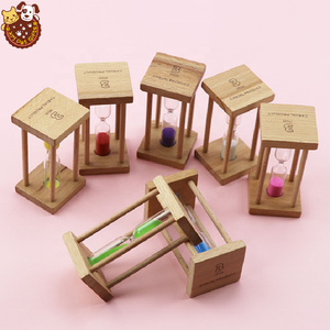 6 Stuks Als <span class=keywords><strong>Set</strong></span> 30 Seconden En 1/2/3/5/10 Minuten Mini Leuke Gadgets Houten glas Zandloper <span class=keywords><strong>Jar</strong></span> Zand Timer Voor Home Decor - Product Image 5