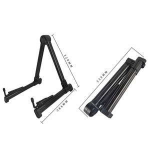 Support de <span class=keywords><strong>guitare</strong></span> noir en forme de A avec coussinet en silicone, pliable, stable, en ABS, pour <span class=keywords><strong>guitare</strong></span> folk, idéal pour la maison et la salle de classe - Product Image 6