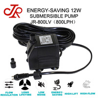 Pompe à eau Submersible JR-800LV 12W 800L/h 12V pour Aquariums et étang de jardin