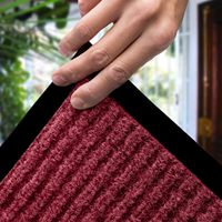 Tapis anti-dérapant à double rayure, anti-bactérien, inodore, anti-moisissure, PVC TPE, hôtel, bureau