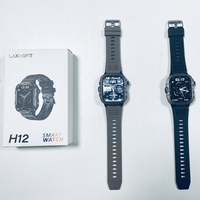 Nueva llegada H12 moda TFT pantalla táctil BT llamada Android IOS sangre oxígeno ritmo cardíaco monitoreo Fitness deporte Smartwatch para hombres