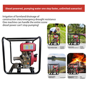 Pompa per Motore Diesel XINBATE, Elevata Portata, Pompa Acqua a Risparmio Energetico, Nuovo Modello 173F, Potente Pompa Acqua Diesel a Vibrazione - Product Image 5
