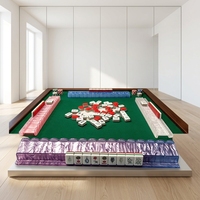 Règle de tri de cartes de Mahjong en acrylique en stock, design magnétique ondulé ; Outil de tri de Mahjong ; Mahjong à motif écaille de tortue