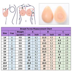 Bra silikon bentuk air mata, sisipan penambah Bra cekung prostektomi bentuk payudara - Product Image 6