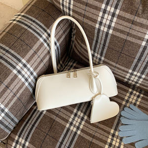 Moda estilo francés mujeres moda mango largo Satchels bolso de hombro para damas cinturones casuales bolsos de mano con corazón monedero llavero - Product Image 5