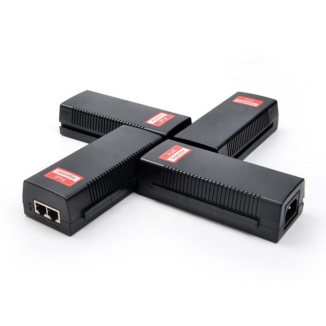 IEEE802.3af at Dual 2 Port Power Over Ethernet Gigabit PoE Injector 48V 52V 55V 56V 220V 30W 50W 60W 90W 100W