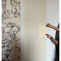 Revêtement mural extérieur en pierre flexible facile à assembler, durable, 600*1200 mm, panneaux muraux en pierre souple en mosaïque