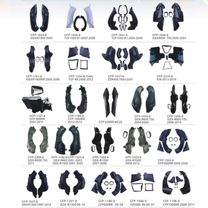 Prise d'air de moto pour GSXR1000 GSXR600 <span class=keywords><strong>750</strong></span> GSXR1300 YZF1000 <span class=keywords><strong>YZF</strong></span> R6 YZF600 ZZR400 Conduit de ventilation, conduit de guidage d'air - Product Image 3