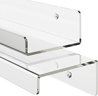 2020 Großhandel klar schwimmendes Buch, Nagellack, Dusch wand Riser Lagerung Acryl Display Regal