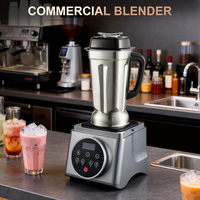 Multifunctionele commerciële blender met roestvrijstalen kan, sojamelkmaker en fruitpers voor restaurants en cafés