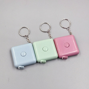 <b>Tape</b> <b>Measure</b> Automatic Telescopic Square 1.5M Mini Portable Metric Home Body Measurement Ruler With Keychain - Product Image 2