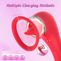 Neuartiger Starker Leckvibrator Saugnapf-Massagegerät Klitorale Stimulation Wasserdicht IPX6 Umweltfreundlich USB-Aufladbar Sexspielzeug