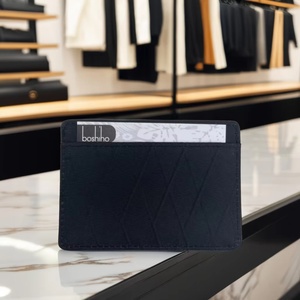 Customized X-pac Leather Lining Short Open Closure <b>RFID</b>-Blocking Slim Credit Card <b>Wallet</b> for Men - Product Image 5