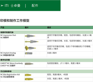 Implant dentaire d'usine, plateau d'impression à ouverture et fermeture, poteaux de transfert, coping, Straumann Osstem Dentium - Product Image 6