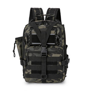 Mochila Táctica JQWDYB06068 de Tela Oxford Negra, Ligera, Multiusos, con Correa para el Hombro, para Deportes al Aire Libre y Pesca - Product Image 2