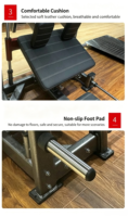 CONRE GB22 Machine de musculation des fessiers et des jambes 2-en-1 à charge de plaques, avec fonctions de sécurité, pour usage commercial, direct usine