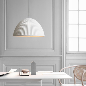 Modern Minimalist Designer Adjustable Height Round Resin <b>Pumpkin</b> Pendant <b>Light</b> with LED <b>for</b> Home Shop & Dining Room - Product Image 3