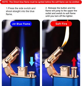 Encendedor de gasolina clásico de aleación de zinc tallado, estilo vintage, a prueba de viento, con brazo basculante, ecológico y recargable para cigarrillos - Product Image 3
