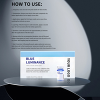Sérum Peeling Triple Acide Luminescence Bleue pour le Visage à Domicile – Acide Salicylique, Acide Lactique – Peau Éclatante et Jeune – Ampoules Éclaircissantes Personnalisées