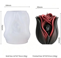 Neue Ideen Rosen-Göttin 3D Blumenporträt Silikon-Gel Aromatherapie-Kerzenform SX Modell Handgemachte Seife Gips-Ornament Großhandel