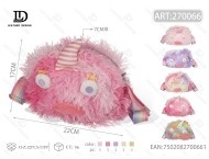 Borsa a Tracolla da Donna in Ecopelliccia con Stampa Clown, 7 Pollici, Chiusura a Cerniera, per Uso Quotidiano - Product Image 1